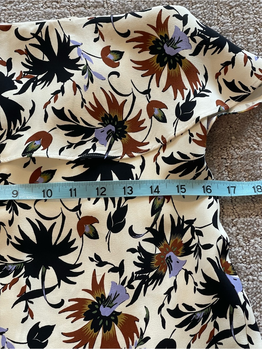 A.L.C. Romy Strapless Ruffle Mini Dress In White Floral, 100% Silk, Size 6 - Picture 6 of 16